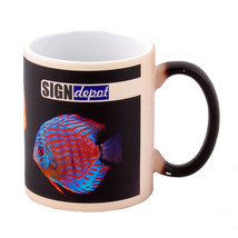 Szublimációs színváltós bögre 3dl matt fekete - Szépséghibás