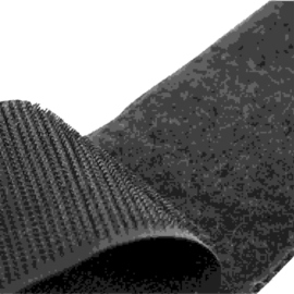 Öntapadós tépőzárszalag plüss oldal 25mm /fekete/ univerzális, kivéve PVC