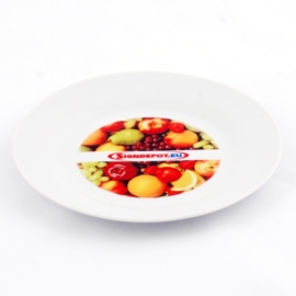 Szublimációs fehér tányér 19cm