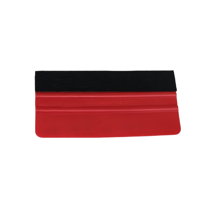 Simító rakli filc bevonattal - 10cm (Piros)